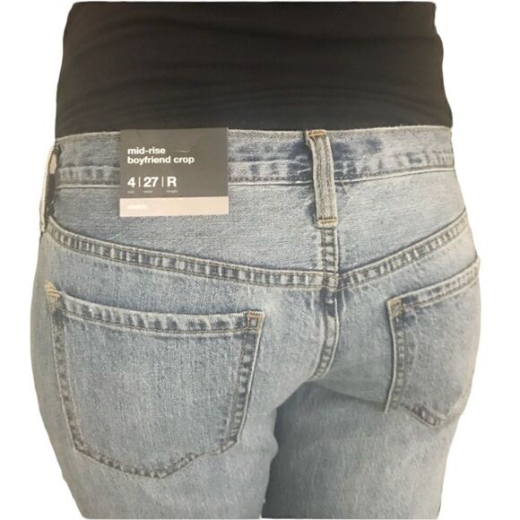 Mossimo mid rise boyfriend crop stretch 2 and 4 - Picture 3 of 7